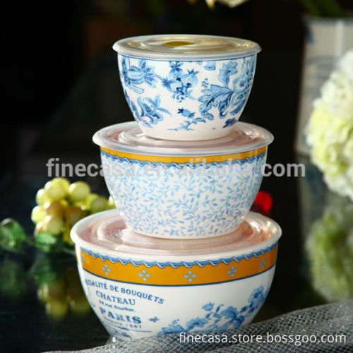Elegant Style New Bone China Ceramic Food Container                
                                    Quality Assured